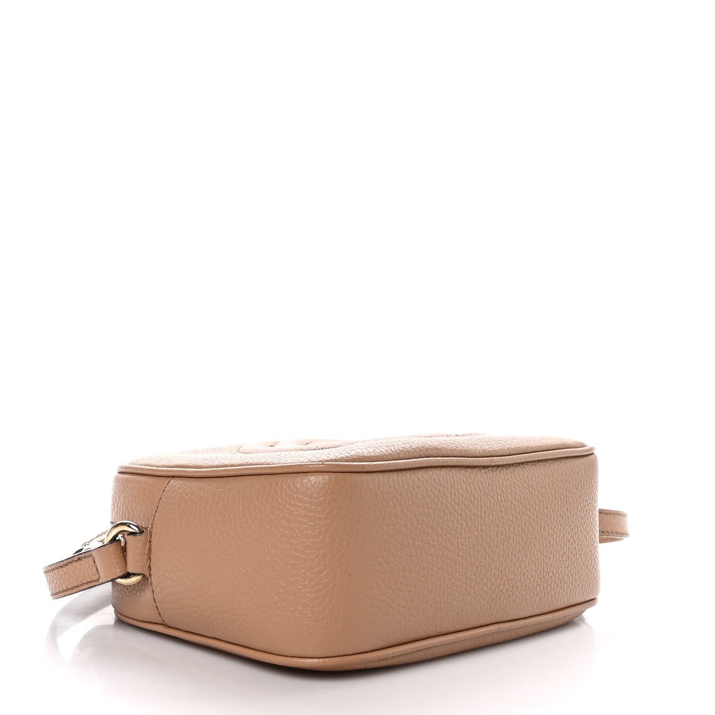 Pebbled Calfskin Small Soho Disco Bag Camelia