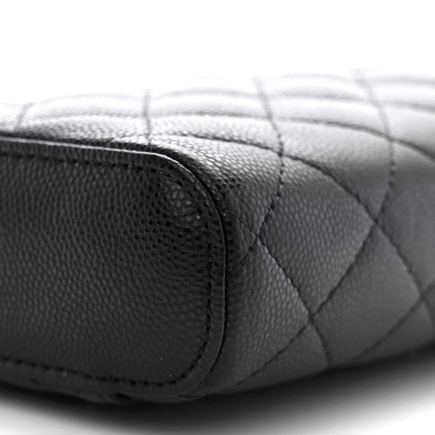 Chanel Caviar Quilted Phone Holder With Chain Black 10 of 10