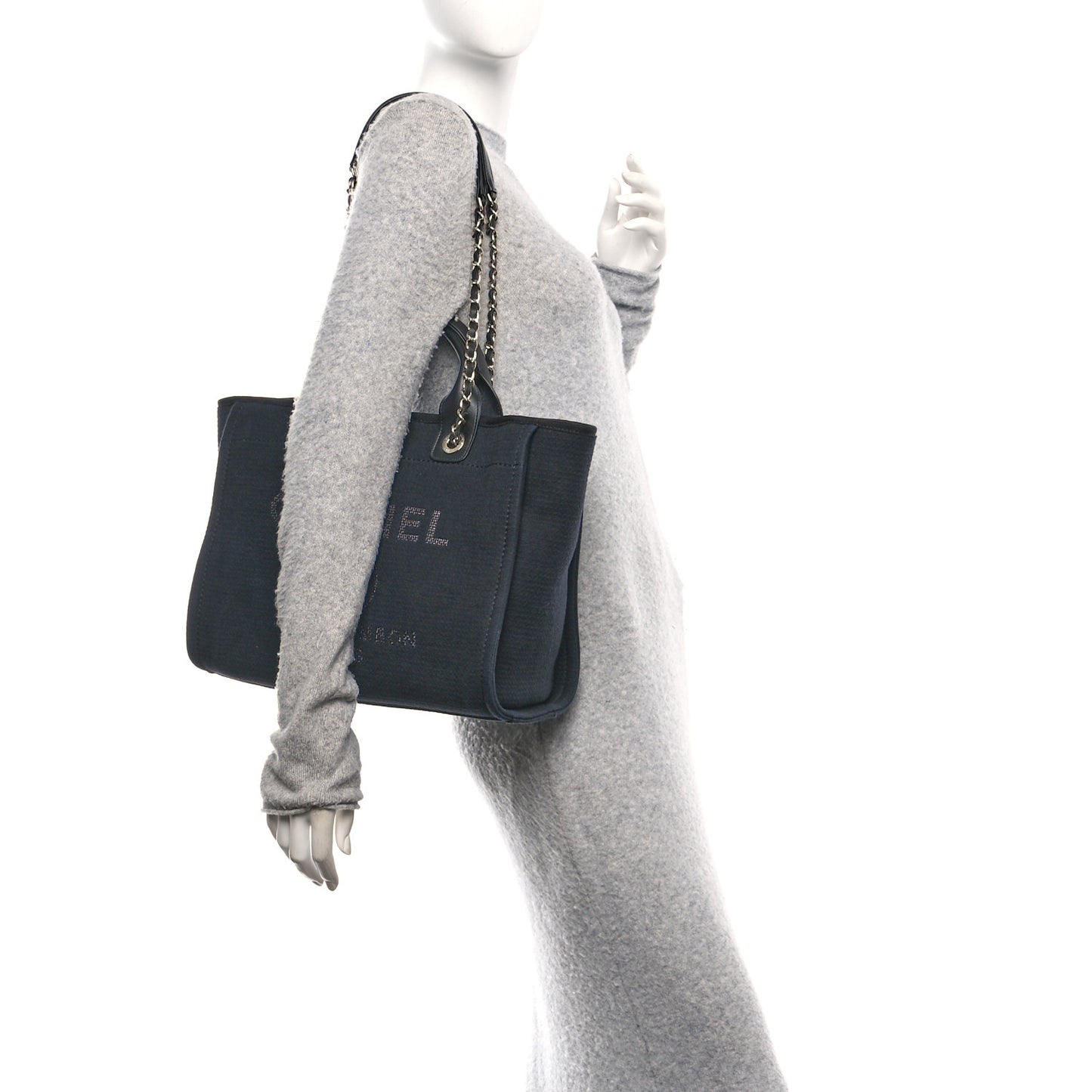 Mixed Fibers Small Deauville Tote Black