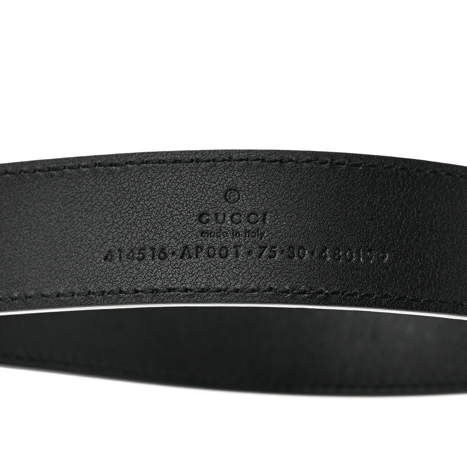 Gucci Moon Calfskin Double G 30mm Belt 75 30 Black 5 of 5