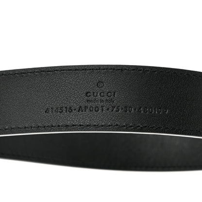 Gucci Moon Calfskin Double G 30mm Belt 75 30 Black 5 of 5