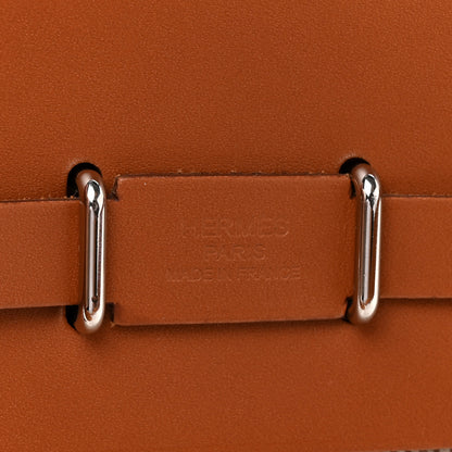 Hermes Military Toile Vache Hunter Herbag Zip Retourne 20 Ecru Beige Fauve 6 of 10
