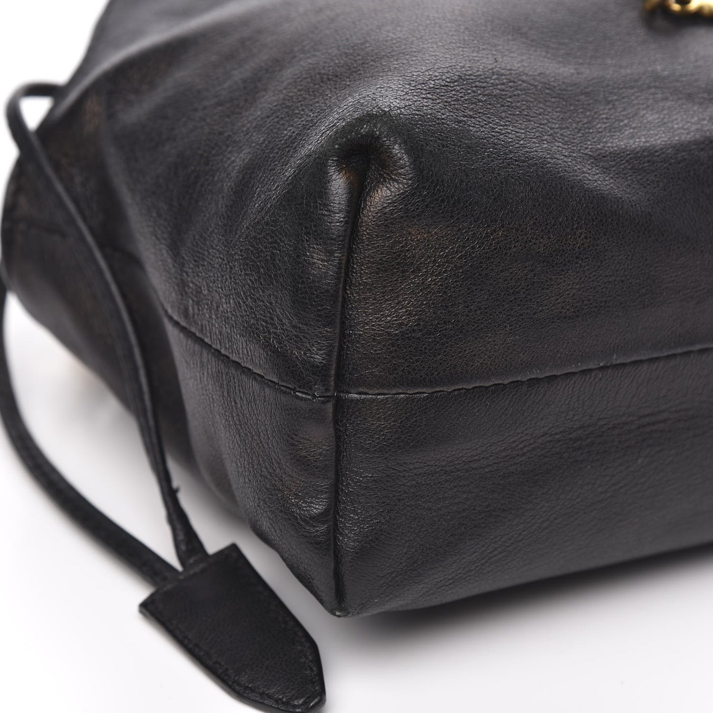 Calfskin House Check Little Crush Black