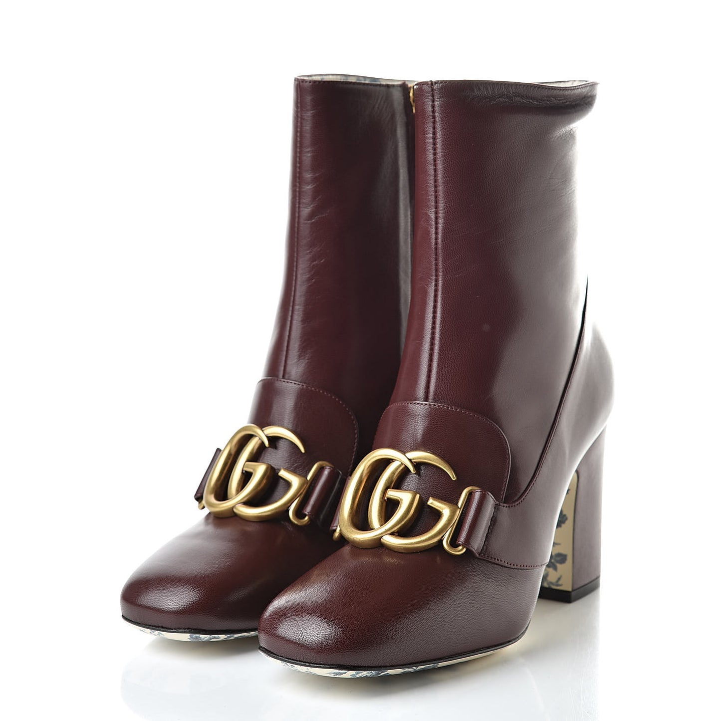Malaga Kid GG Victoire 95mm Ankle Boots 35.5 Vintage Bordeaux