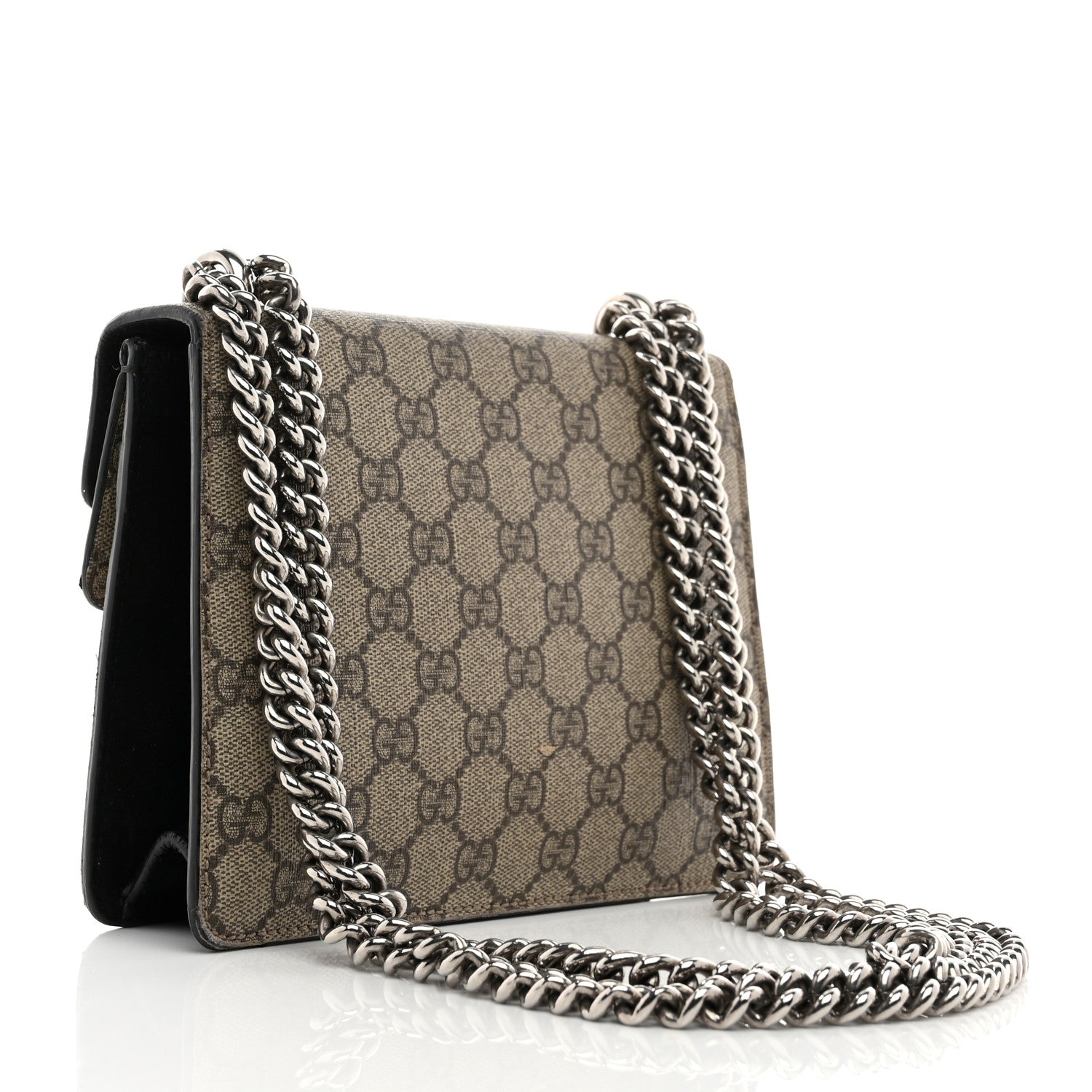 Gucci GG Supreme Monogram Mini Dionysus Shoulder Bag Black 3 of 10