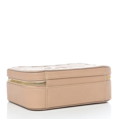Chanel Caviar Quilted Medium CC Filigree Vanity Case Beige 4 of 11