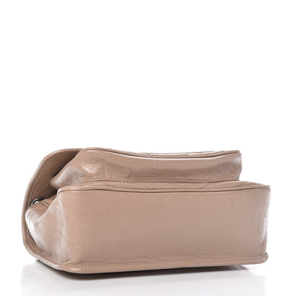 Saint Laurent Crinkled Calfskin Matelasse Monogram Medium Niki Chain Satchel Light Taupe 4 of 10