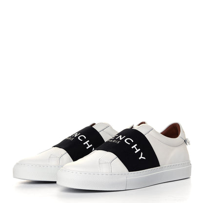 Givenchy Calfskin Band Logo Womens Urban Street Sneakers 38 White Black 3 of 6