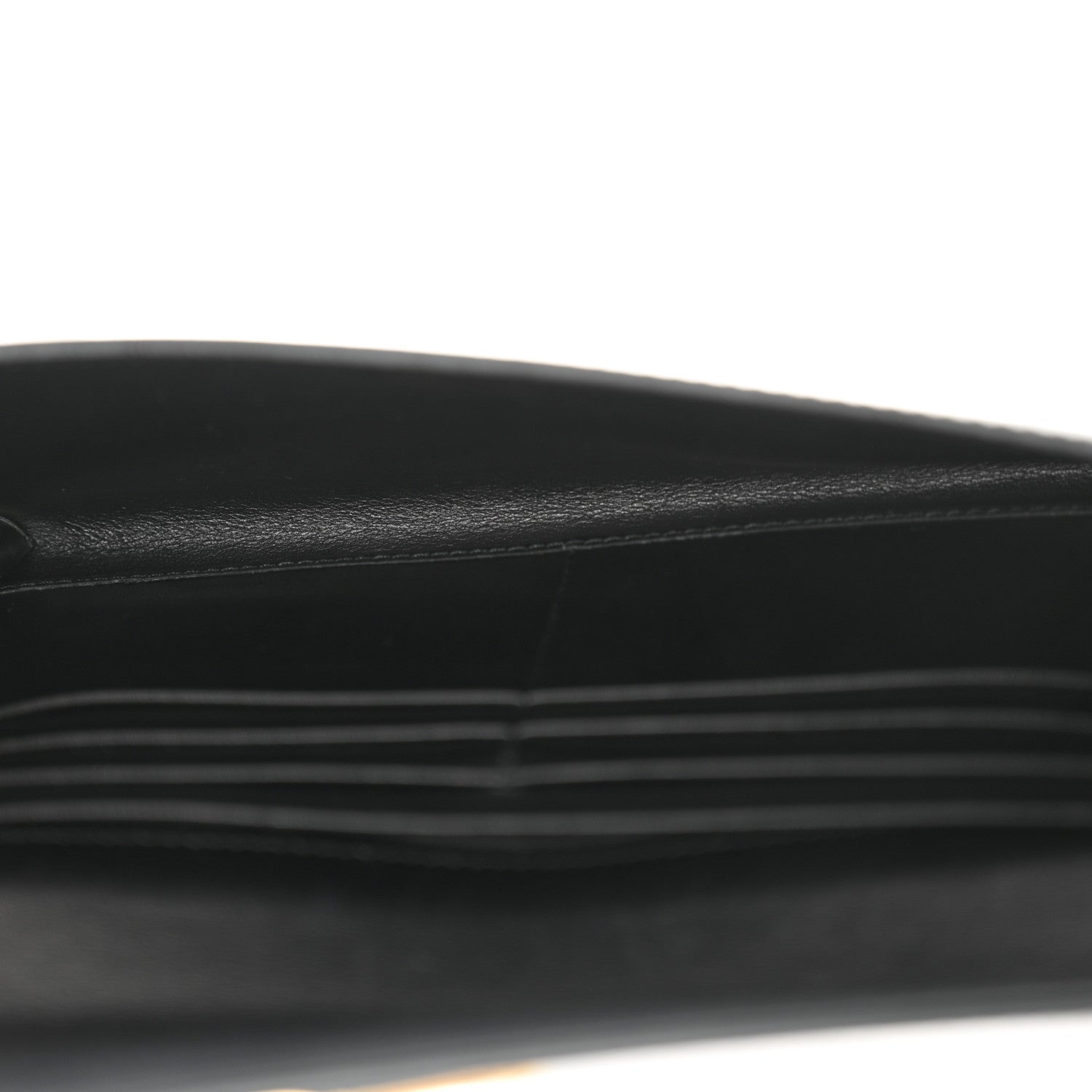 Prada Saffiano Vernice Triangle Chain Wallet Black 5 of 11
