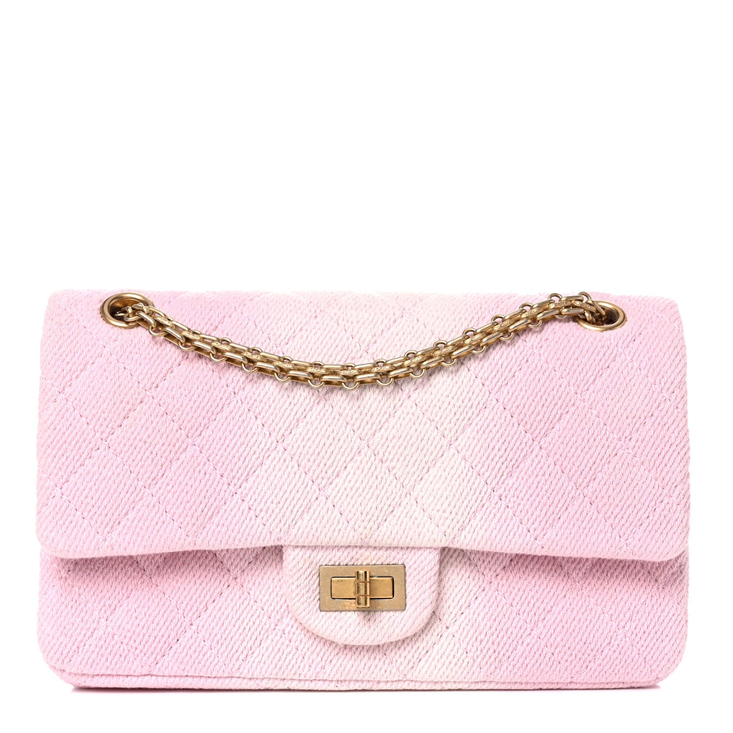 Chanel Ombre Denim Quilted 2.55 Reissue 225 Flap Pink 1 of 10