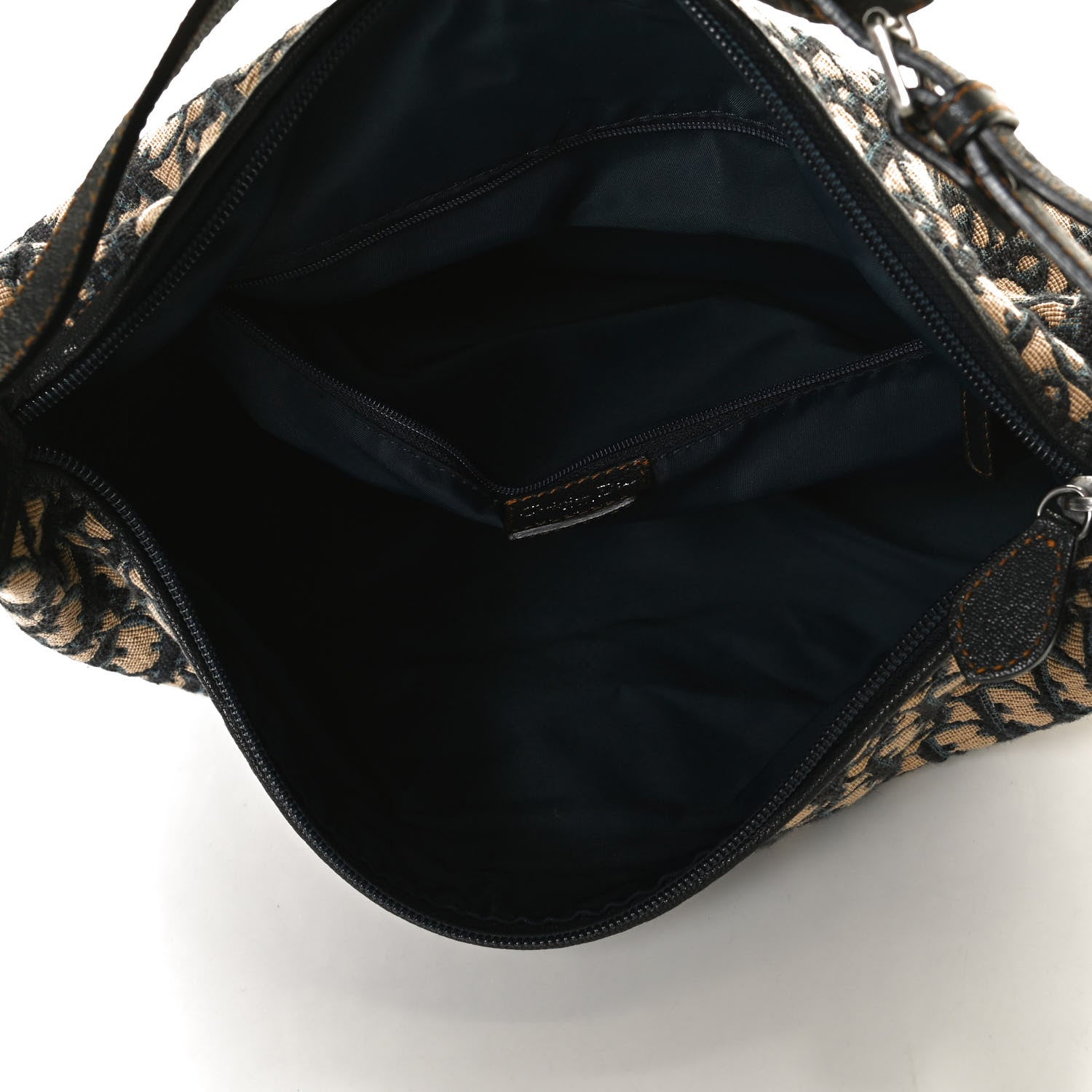 Christian Dior Monogram Buckle Hobo Navy Blue 4 of 10