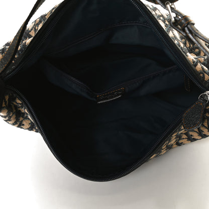 Christian Dior Monogram Buckle Hobo Navy Blue 4 of 10