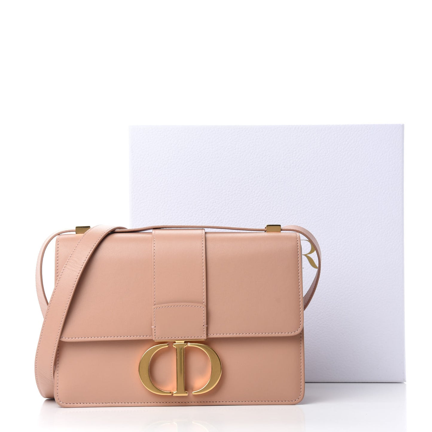 Box Calfskin 30 Montaigne Flap Bag Rose Des Vents