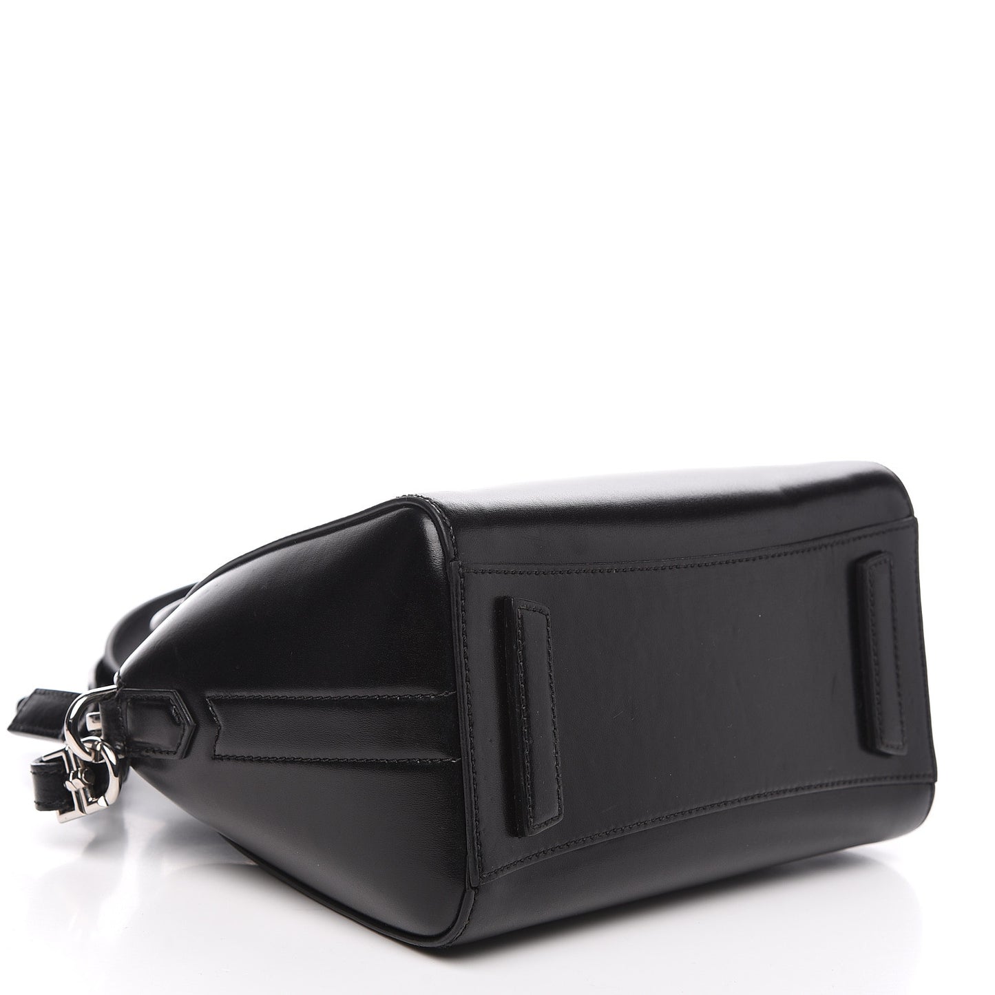 Shiny Lord Calfskin Mini Antigona Black