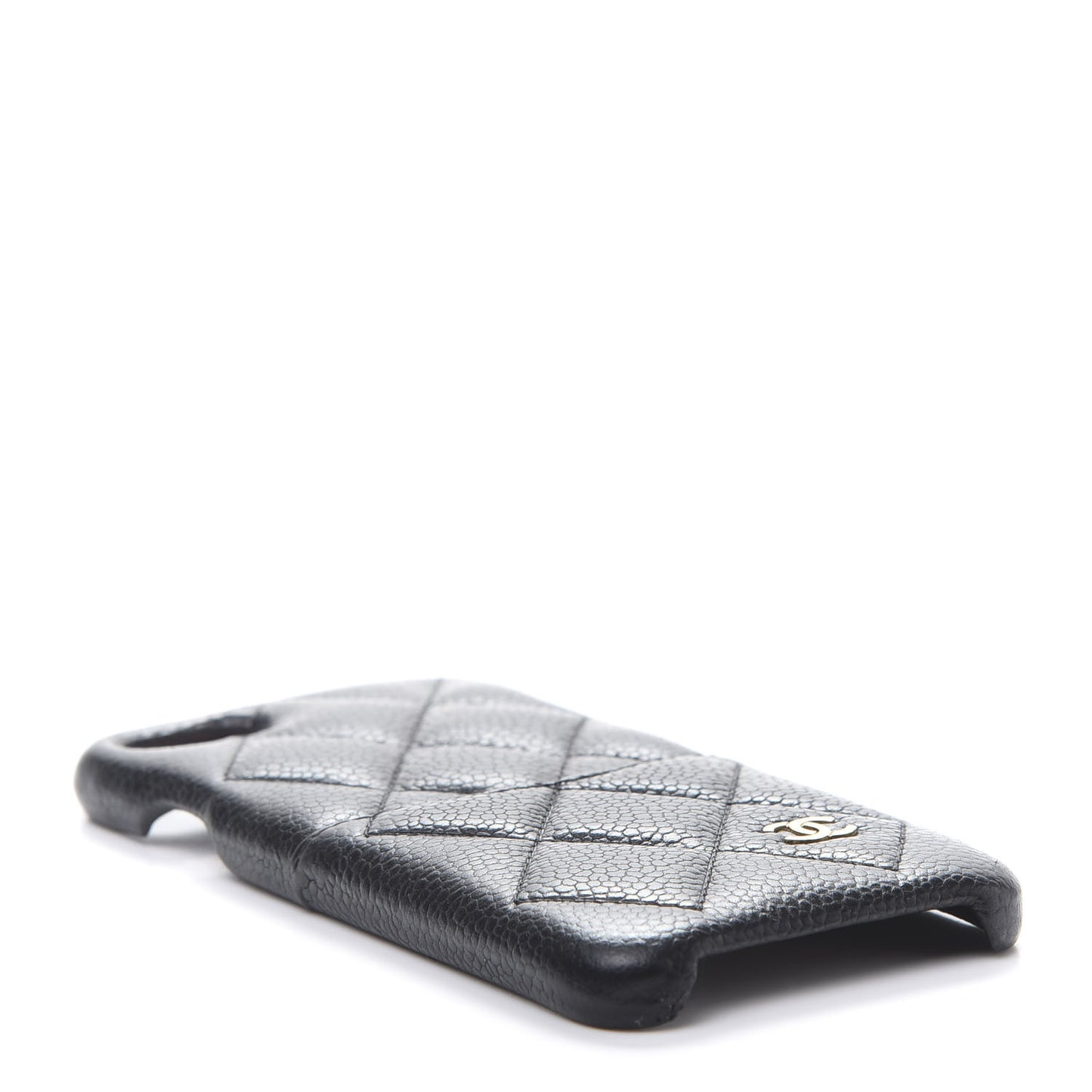 Caviar Quilted iPhone 7/8 Coco Tech Case Black