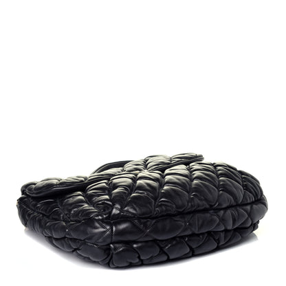 Chanel Lambskin Bubble Quilt Flap Bag Black 4 of 9