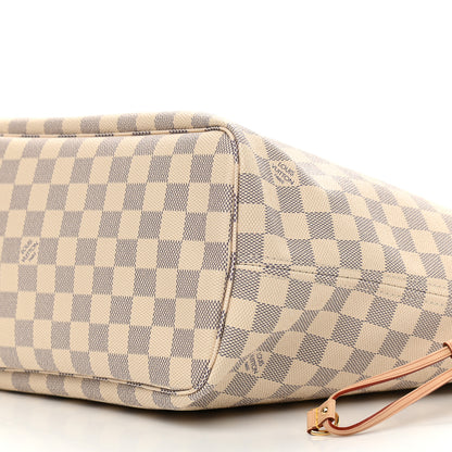 Louis Vuitton Damier Azur Neo Neverfull MM Rose Ballerine 11 of 11