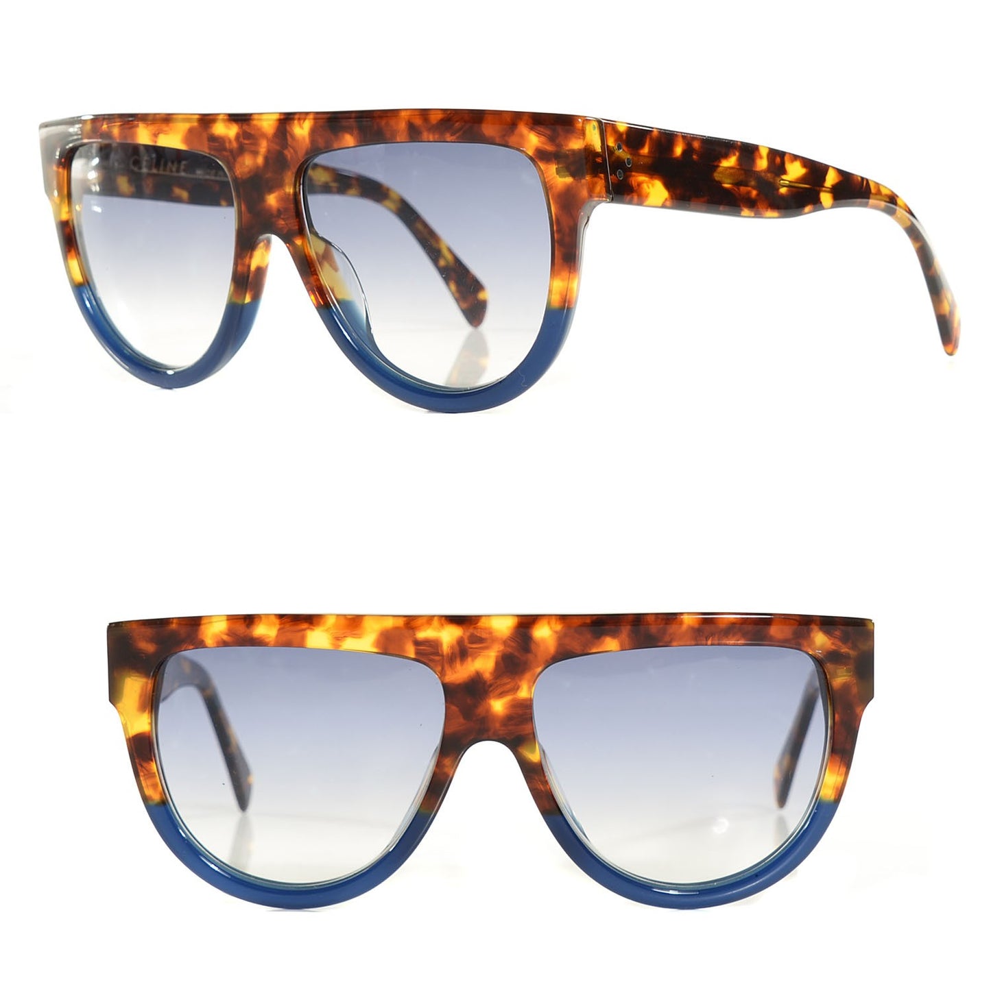 Acetate Shadow Sunglasses CL 41026/S Tortoise Havana Blue