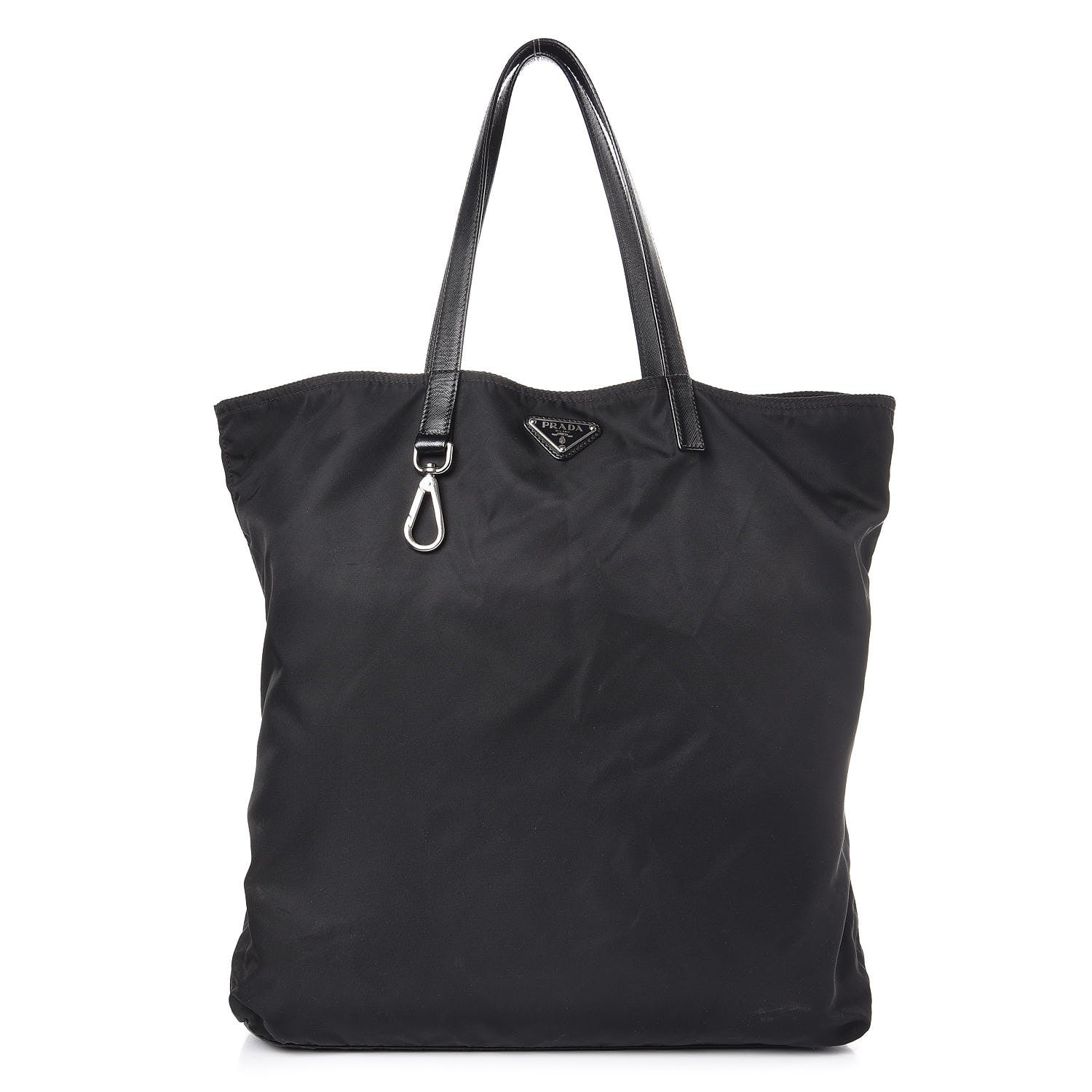 Prada Saffiano Tessuto Nylon Tote Black 1 of 6