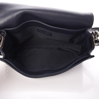 Chanel Calfskin New Medium Boy Reverso Flap Navy 5 of 7