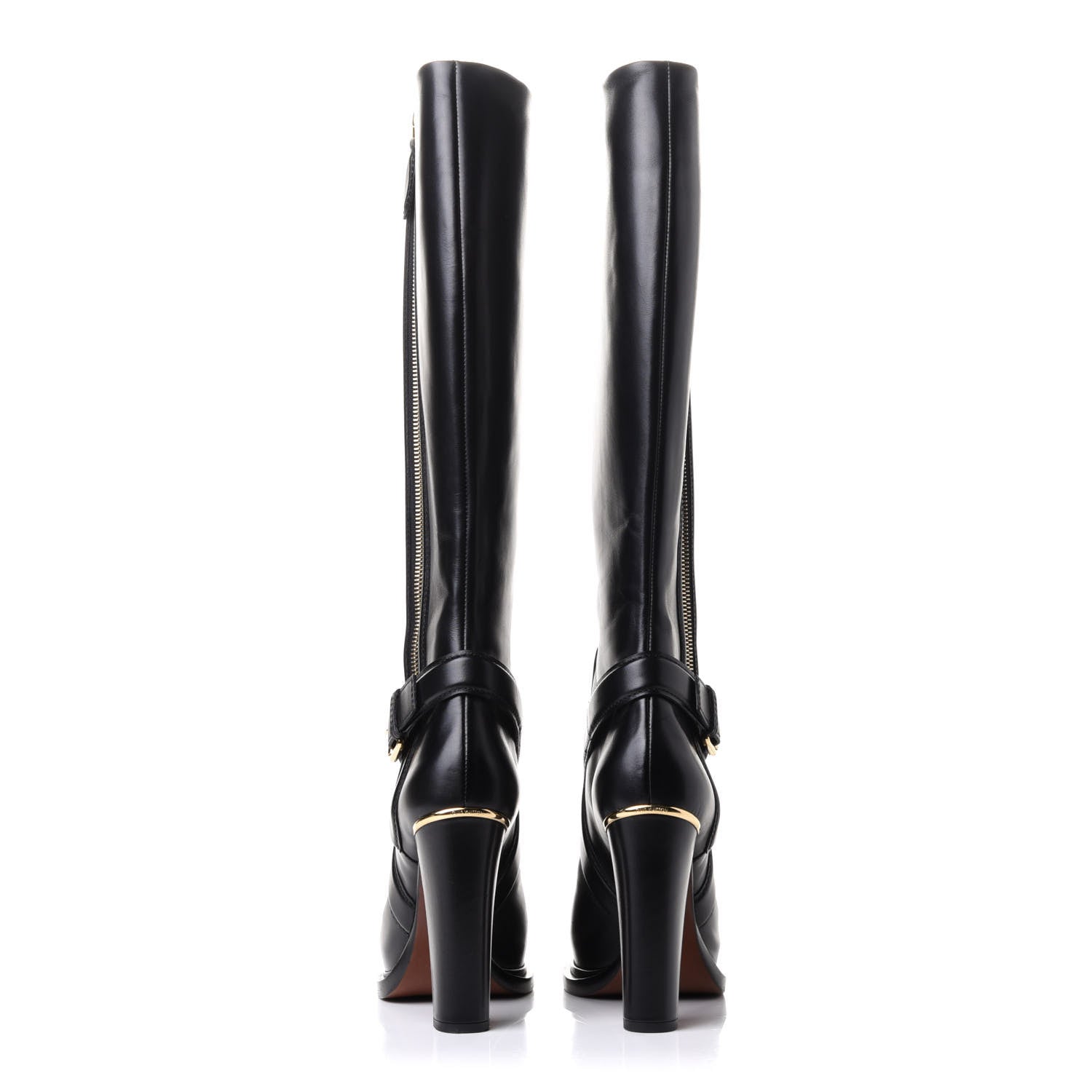 Louis Vuitton Calfskin Forefront High Boots 38 Black 5 of 9
