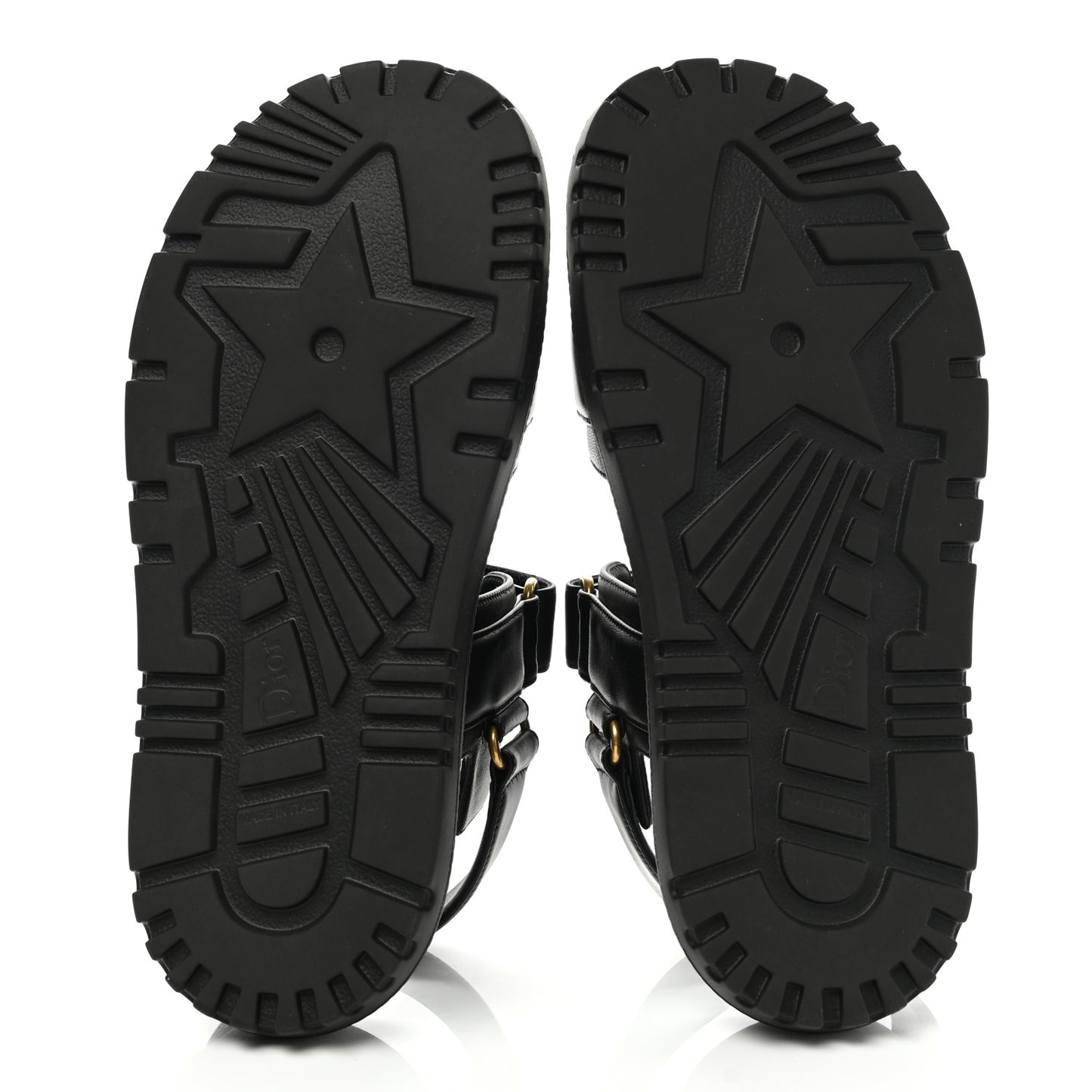 Lambskin Dioract 10mm Sandals 36.5 Black