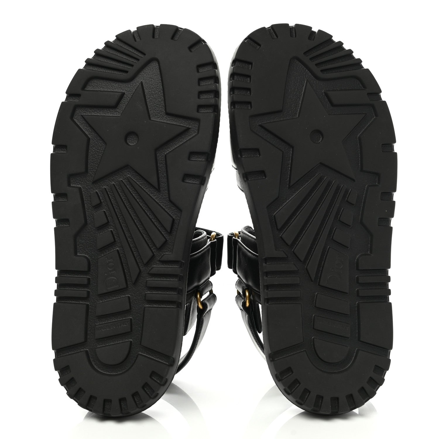 Christian Dior Lambskin Dioract 10mm Sandals 36.5 Black 5 of 9