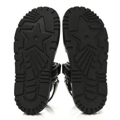 Christian Dior Lambskin Dioract 10mm Sandals 36.5 Black 5 of 9
