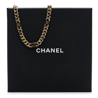 Chanel Metal Enamel Chain CC Choker Gold Black 6 of 6