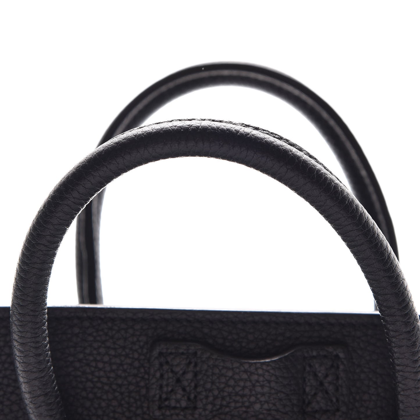 Drummed Calfskin Nano Luggage Black