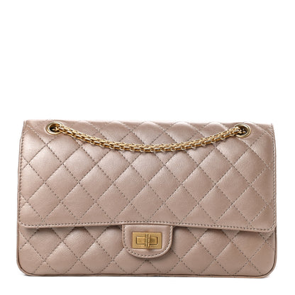 Chanel Metallic Calfskin Quilted 2.55 Reissue 226 Flap Dark Gold 1 of 17