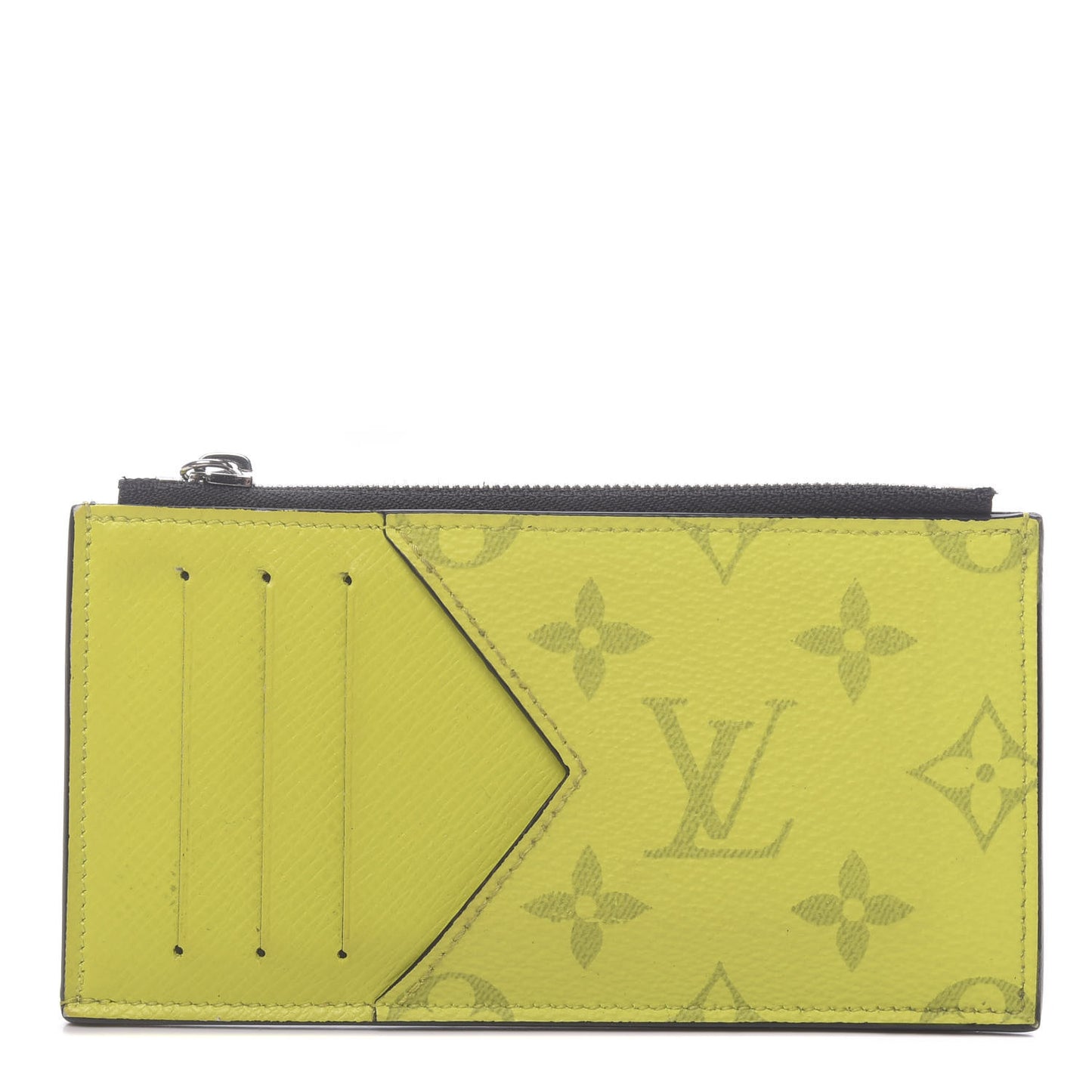 Monogram Taiga Coin Card Holder Yellow