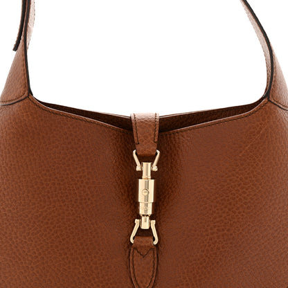 Gucci Soft Grained Calfskin Small Jackie O Hobo Brown 8 of 15
