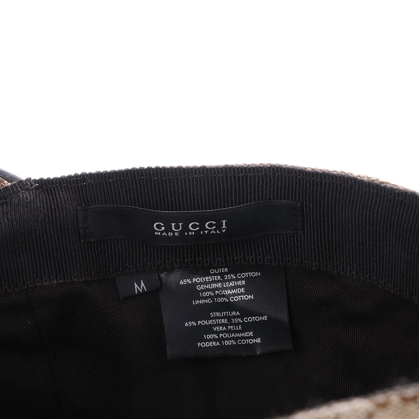 Monogram Web Baseball Hat M Beige Cocoa