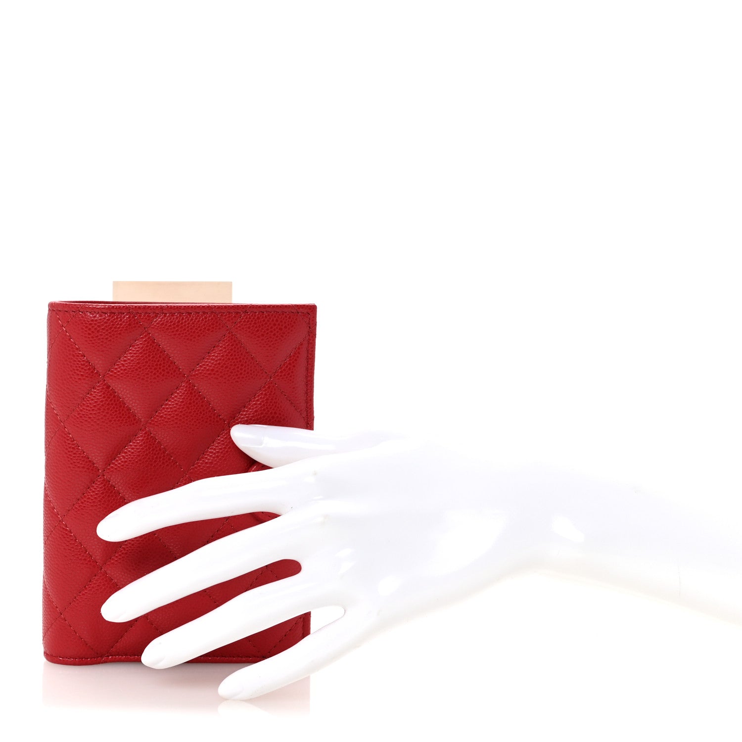 Chanel Caviar Quilted Passport Holder Red 2 of 7
