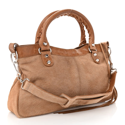 Balenciaga Agneau Pony Hair City Camel 3 of 10