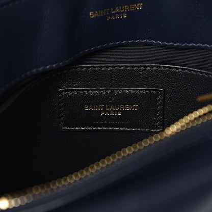 Saint Laurent Calfskin Y Calfskin Monogram Small Loulou Chain Satchel Denim Brut 7 of 14