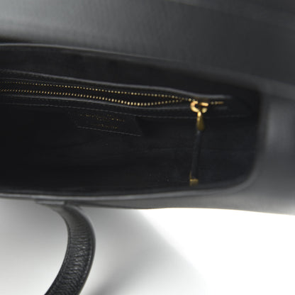 Christian Dior Grained Calfskin Saddle Bag Black 5 of 11