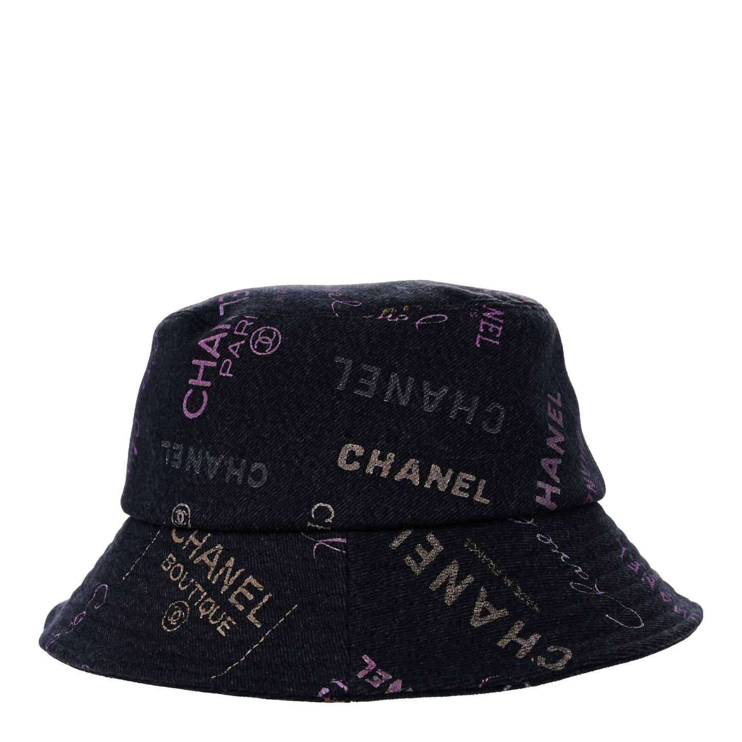 Denim Mood Cloche Bucket Hat S Black