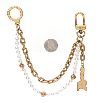 Louis Vuitton Metal Pearls Mini Chain Belt Gold 2 of 4