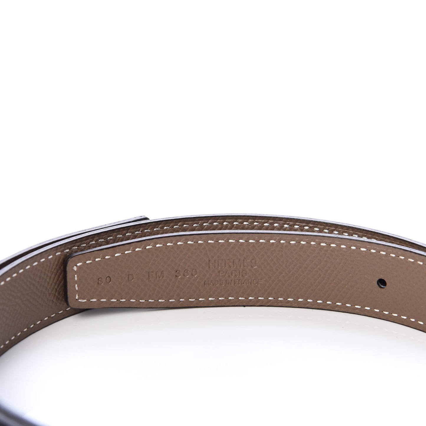 Swift Epsom 24mm Belt Strap 80 Black Etoupe