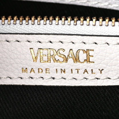 Versace Grained Calfskin Small La Medusa Chain Tote White 6 of 9
