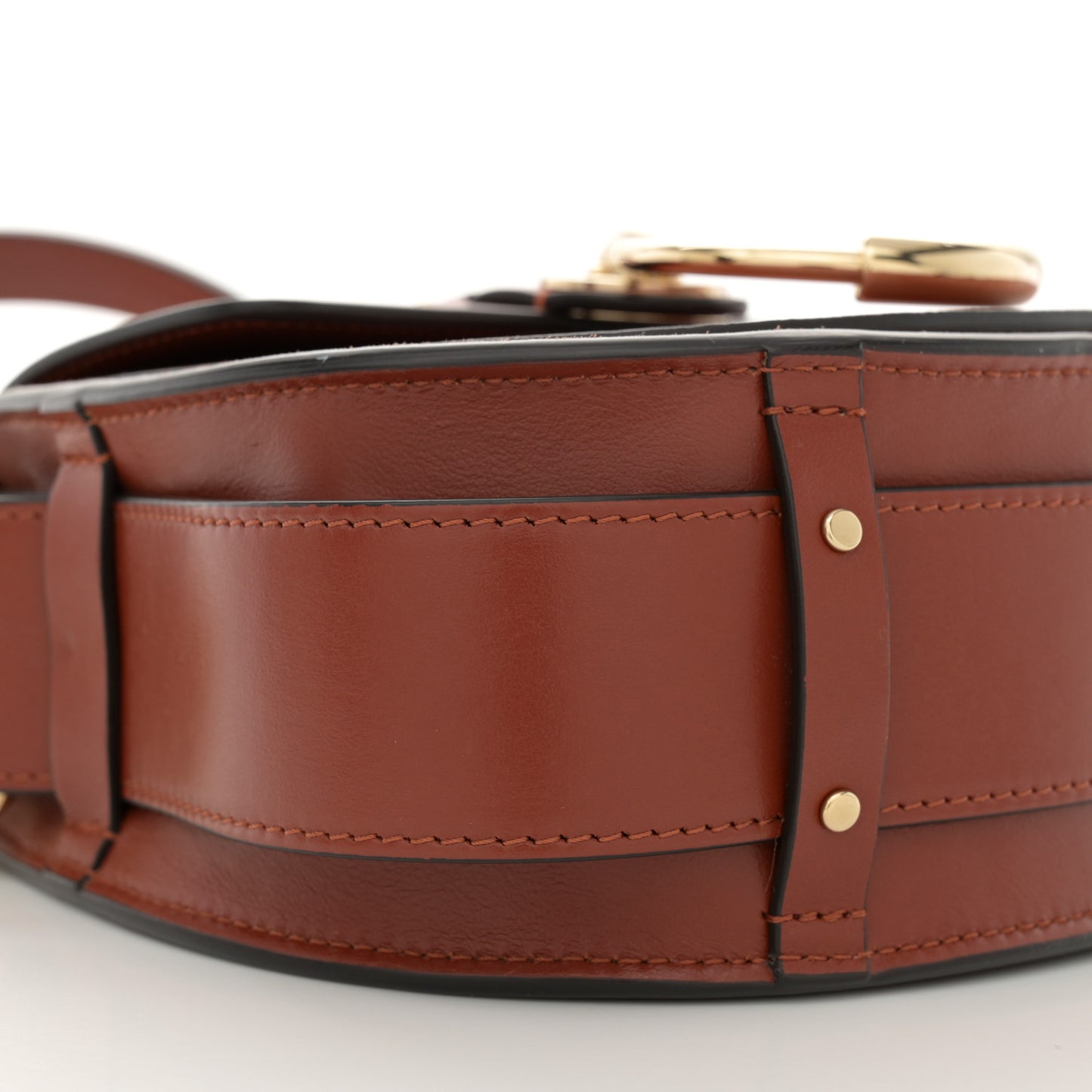 Calfskin Small Tess Bag Sepia Brown