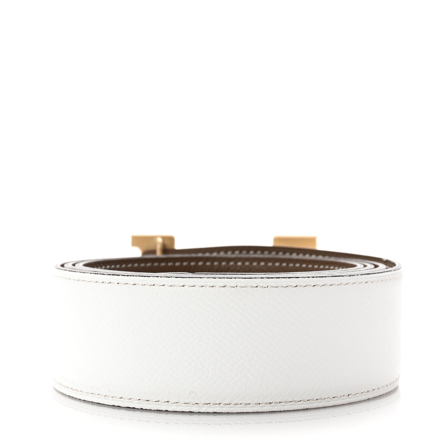 Epsom 38mm Constance 2 Belt 105 42 Etoupe White
