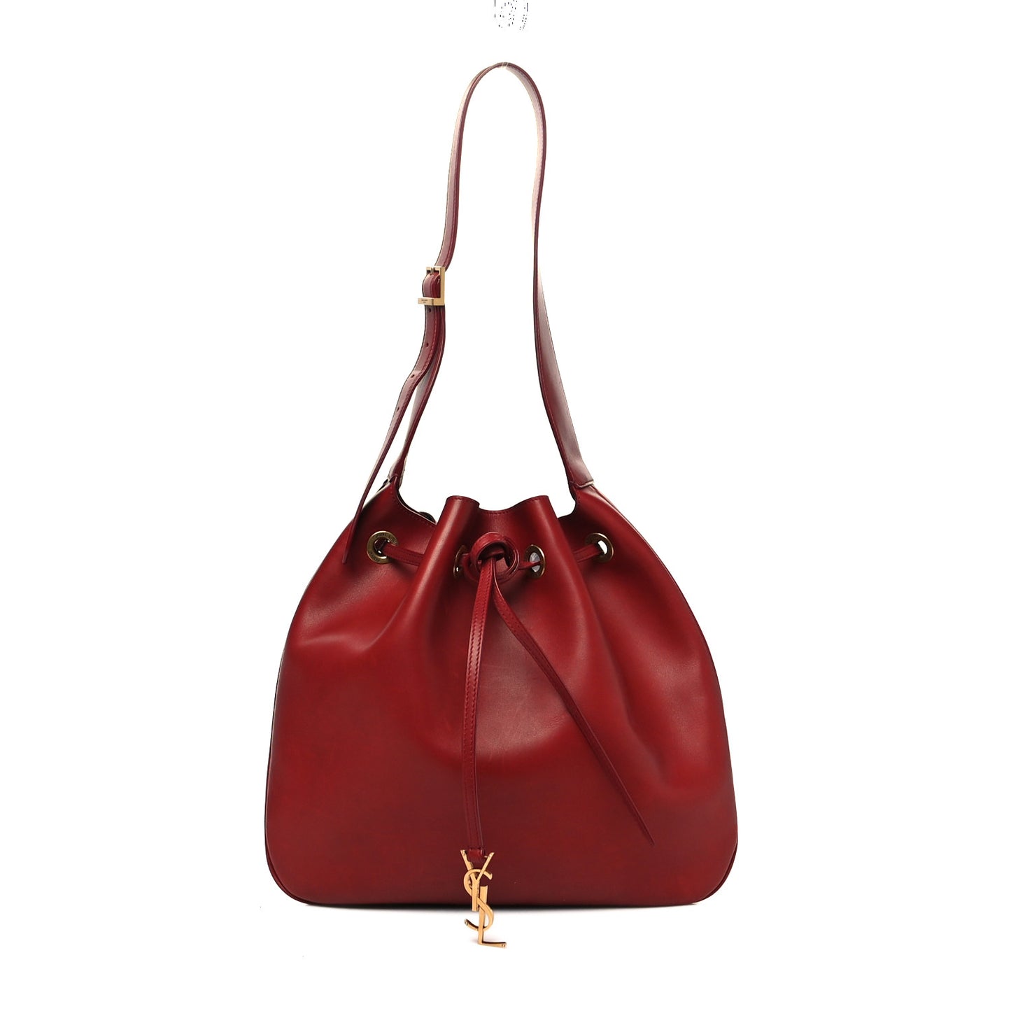 Calfskin Paris VII Medium Flat Hobo Red