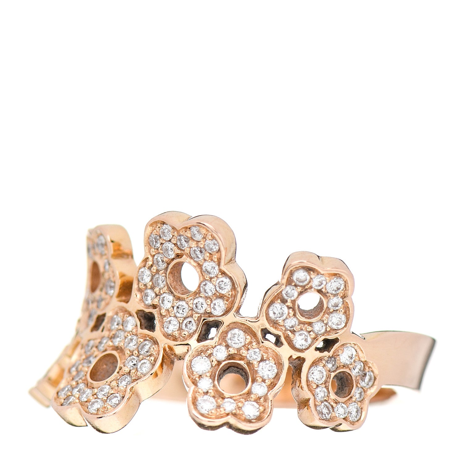 Pasquale Bruni 18K Rose Gold Diamond Miama Ring 55 7.25 3 of 5