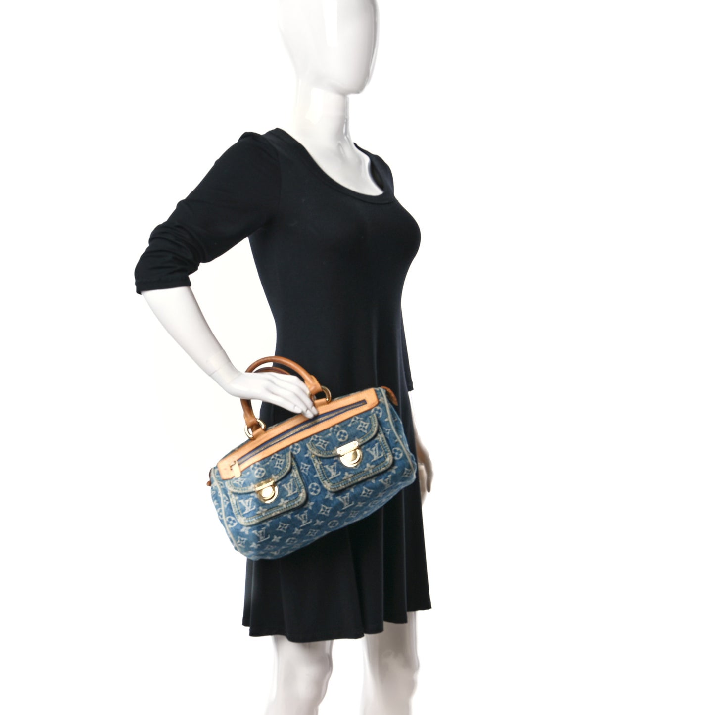 Monogram Denim Neo Speedy Blue