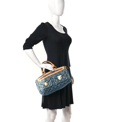 Louis Vuitton Monogram Denim Neo Speedy Blue 2 of 13
