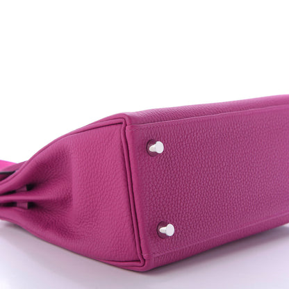 Hermes Togo Kelly Retourne 25 Rose Pourpre 6 of 10