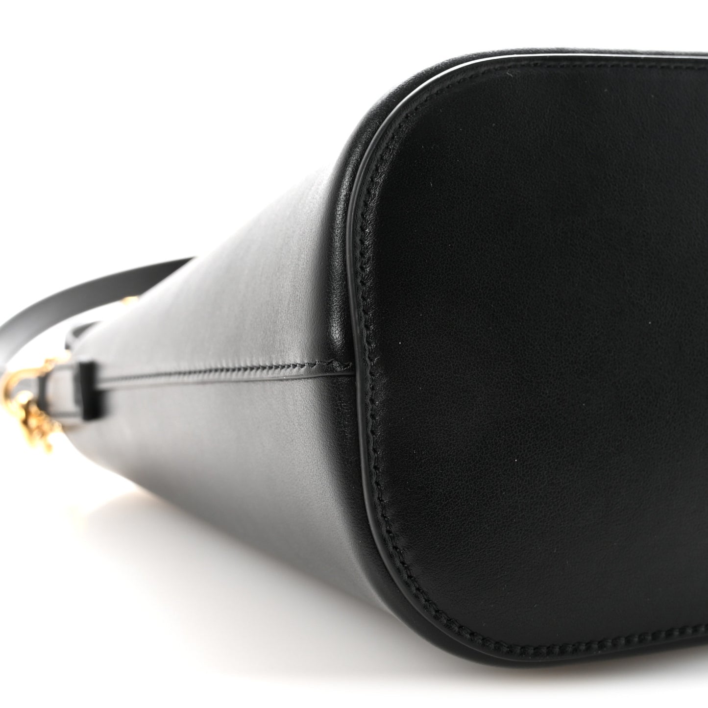 Smooth Calfskin Triomphe Small Louise Bag Black